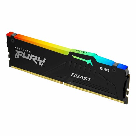 Kingston Technology FURY Beast RGB geheugenmodule 16 GB 1 x 16 GB DDR5 4800 MHz
