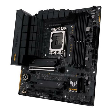 ASUS TUF GAMING B760M-PLUS WIFI D4 | Socket LGA 1700 | Intel B760 | 4xDDR4 | Micro-ATX | Moederbord