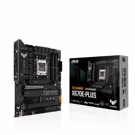 ASUS TUF GAMING X670E-PLUS | Socket AM5 | AMD X670 | 4xDDR5 | ATX | Moederbord