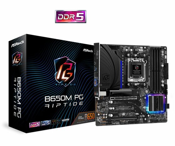 Asrock B650M PG Riptide AMD B650 Socket AM5 micro ATX