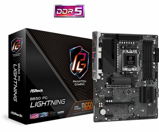 Asrock B650 PG Lightning AMD B650 Socket AM5 ATX