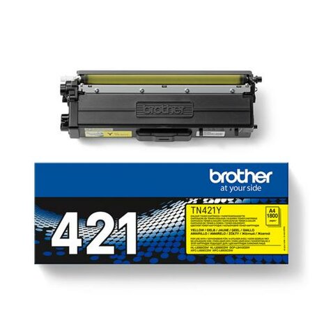 Brother TN-421Y tonercartridge 1 stuk(s) Origineel Geel