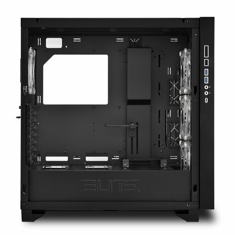 Sharkoon Elite Shark CA300T RGB | Tower Case | Zwart