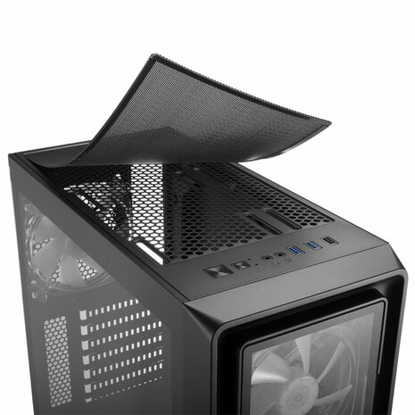 Sharkoon TK4 RGB | Midi Tower Case | Zwart