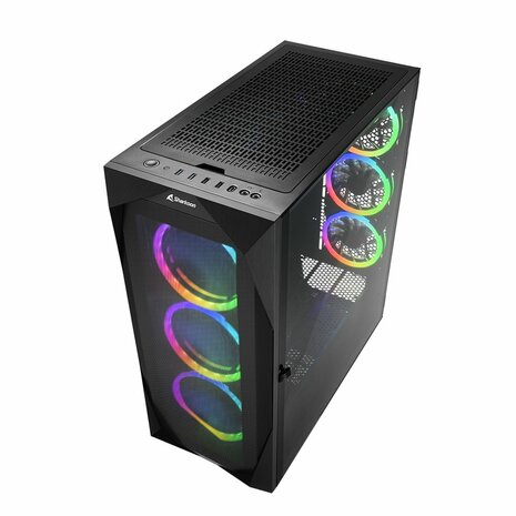 Sharkoon REV300 RGB | Tower Case | Zwart