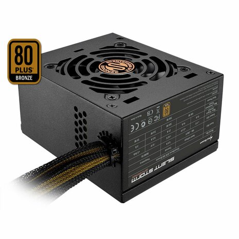 Sharkoon SilentStorm SFX Bronze | 450 Watt Bronze ATX PSU | Power Supply | Voeding