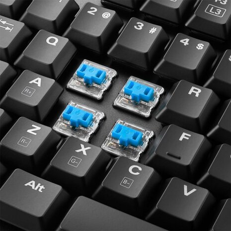 Sharkoon PureWriter RGB Blue toetsenbord USB QWERTY Amerikaans Engels Wit