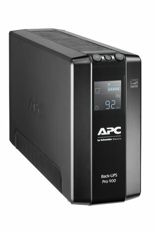 APC Back-UPS Pro BR900MI | 900 VA | 6x IEC C13 Stopcontacten | AVR Spanningstabilisatie | LCD-Statusdisplay