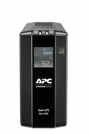APC Back-UPS Pro BR900MI | 900 VA | 6x IEC C13 Stopcontacten | AVR Spanningstabilisatie | LCD-Statusdisplay