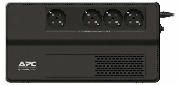 APC Easy UPS BV1000I-GR | 1000 VA / 600 W | 4x Schuko Stopcontacten | AVR Spanningstabilisatie | LED-Statusindicator | Compact Ontwerp