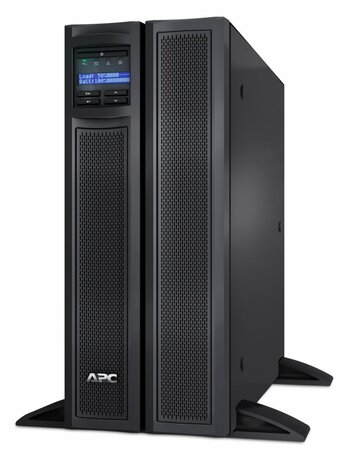 APC Smart-UPS X SMX2200HV | 2200 VA / 1980 W | 4U Rack/Tower Convertible | 8x IEC C13 & 2x IEC C19 Stopcontacten | Zuivere Sinusgolf | AVR Spanningsregeling | LCD-scherm | Uitbreidbare Runtime