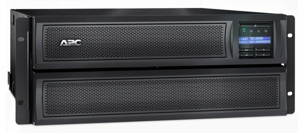 APC Smart-UPS X SMX2200HV | 2200 VA / 1980 W | 4U Rack/Tower Convertible | 8x IEC C13 & 2x IEC C19 Stopcontacten | Zuivere Sinusgolf | AVR Spanningsregeling | LCD-scherm | Uitbreidbare Runtime