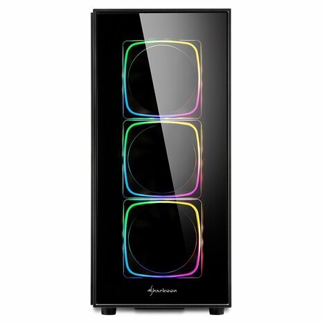 Sharkoon TG6 RGB | Midi Tower Case | Zwart
