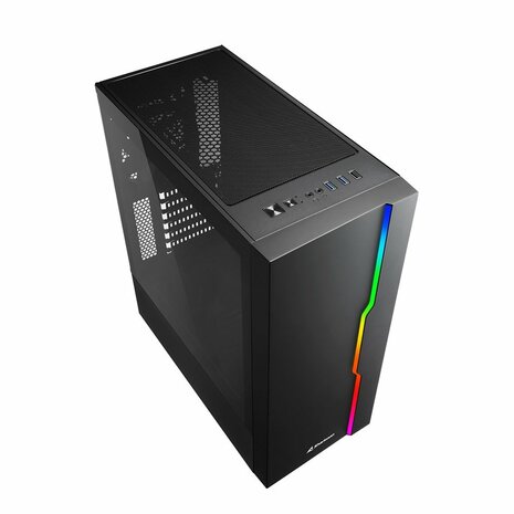 Sharkoon RGB Slider Midi Tower Zwart