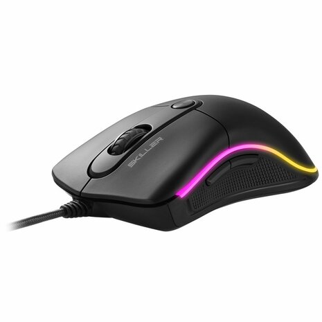 Sharkoon Skiller SGM2 | Bedrade Gaming Muis | USB-A | 6400 DPI | Zwart | RGB