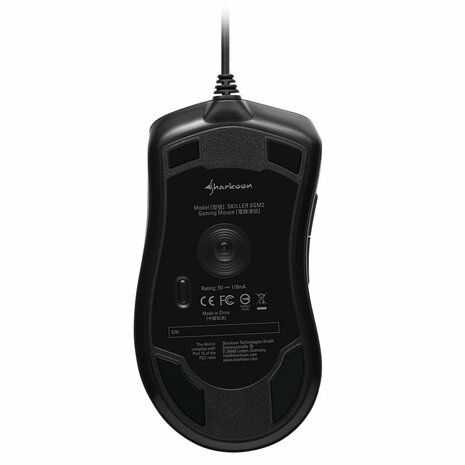 Sharkoon Skiller SGM2 | Bedrade Gaming Muis | USB-A | 6400 DPI | Zwart | RGB