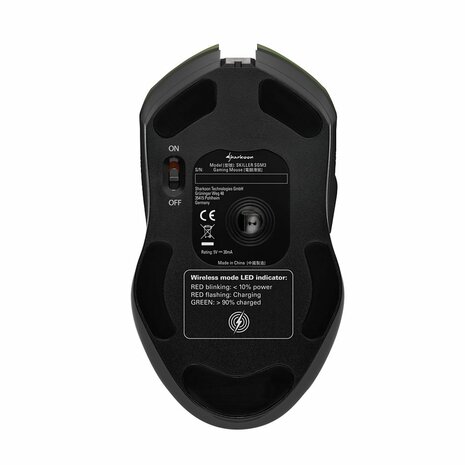 Sharkoon Skiller SGM3 | Draadloze Gaming Muis | RF-Draadloos | 6000 DPI | Zwart | RGB