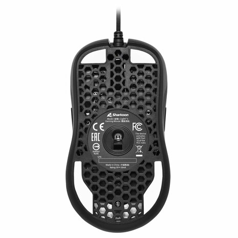 Sharkoon Light² S | Bekabelde Gaming Muis | Links- en Rechtshandig | USB-A | 6200 DPI | Zwart