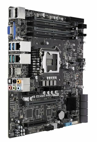 ASUS WS C246M PRO | Socket LGA 1151 | Intel C246 | 4xDDR4 | Micro-ATX | Moederbord
