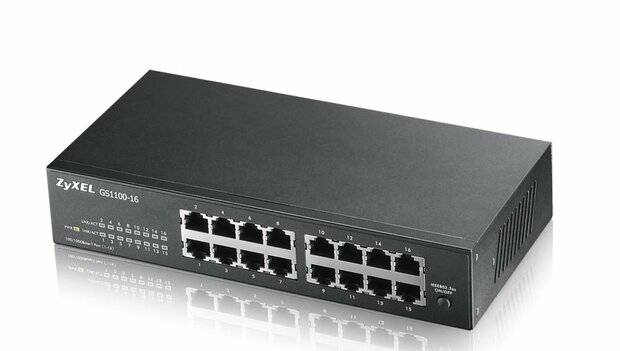 Zyxel GS1100-16 Unmanaged Gigabit Ethernet (10/100/1000)