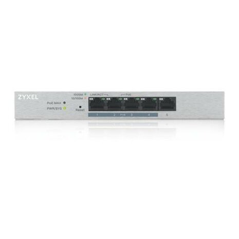 Zyxel GS1200-5HP v2 Managed Gigabit Ethernet (10/100/1000) Power over Ethernet (PoE) Grijs