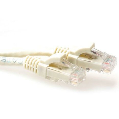 ACT UTP Cat 6A Netwerkkabel | 0,5 m | Ivoor