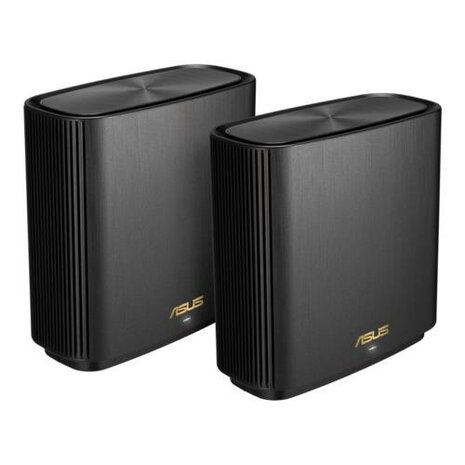 ASUS ZenWiFi AX XT8 (B-2-PK) draadloze router Gigabit Ethernet Tri-band (2.4 GHz / 5 GHz / 5 GHz) 4G Zwart