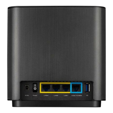 ASUS ZenWiFi AX XT8 (B-2-PK) draadloze router Gigabit Ethernet Tri-band (2.4 GHz / 5 GHz / 5 GHz) 4G Zwart