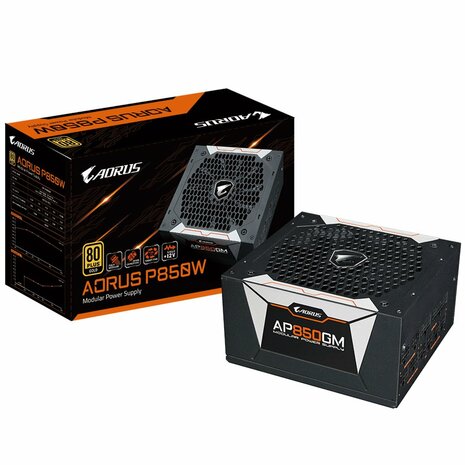 Gigabyte GP-AP850GM | 850 Watt Gold ATX PSU | Modulair | Power Supply | Voeding
