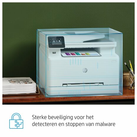 HP Color LaserJet Pro MFP M283fdw, Printen, kopiëren, scannen, faxen, Printen via USB-poort aan voorzijde; Scannen naar e-mail; Dubbelzijdig printen; ADF voor 50 vel ongekruld