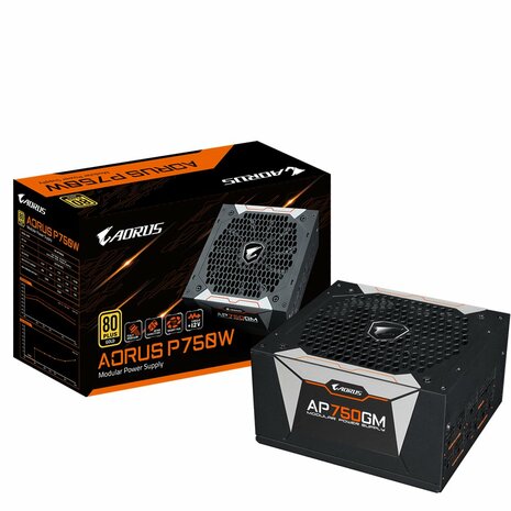 Gigabyte GP-AP750GM | 750 Watt Gold ATX PSU | Modulair | Power Supply | Voeding