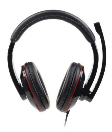 Gembird MHS-001 hoofdtelefoon/headset Bedraad Hoofdband Oproepen/muziek Zwart