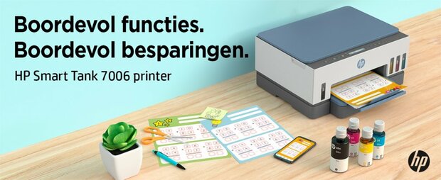 HP Smart Tank 7006 AiO Inkjetprinter | 4800 x 1200 DPI | Wifi | Kleur