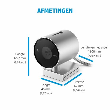 HP 950 UHD | 4K 30FPS USB Webcam met Microfoon