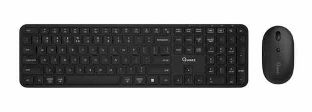 QWARE Wireless Dekstop Combo Eastbourne Zwart