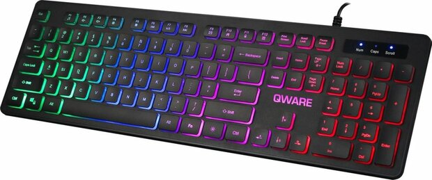 QWARE Wired keyboard Kingston Zwart
