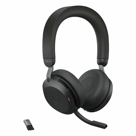Jabra Evolve2 75 | Draadloze On-Ear Headset met USB | Zwart