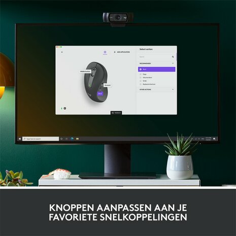 Logitech Signature M650 | Linkshandige Draadloze Muis | RF-Draadloos + Bluetooth | 2000 DPI | Grafiet