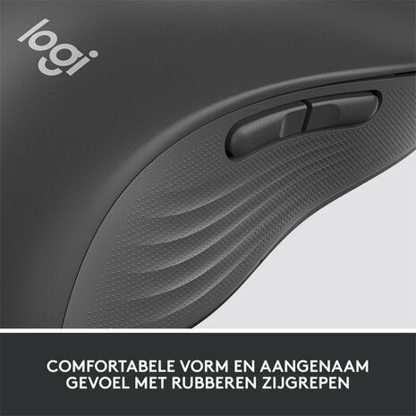 Logitech Signature M650 | Linkshandige Draadloze Muis | RF-Draadloos + Bluetooth | 2000 DPI | Grafiet