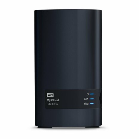 Western Digital My Cloud EX2 Ultra 3.5 Inch 2 bay My Cloud EX2 Ultra NAS, 8TB, Zwart