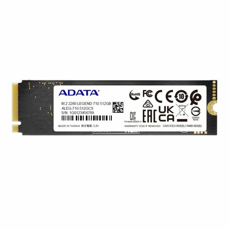 ADATA LEGEND 710 M.2 512 GB PCI Express 3.0 3D NAND NVMe