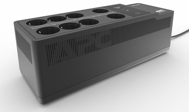 APC Back-UPS BE650G2-GR | 650 VA / 400 W | 8x Schuko Stopcontacten | 1x USB-A Oplaadpoort | LED-statusindicator | Vervangbare Batterij | Compacte Tower UPS