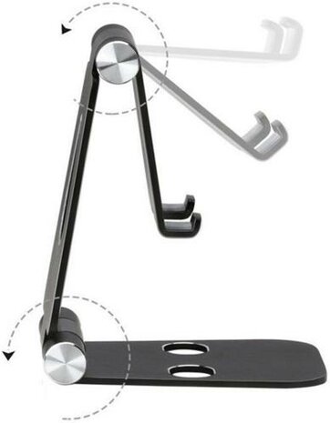 Mobiparts Tablet Stand | Verstelbare Tablethouder van Metaal | Maat L