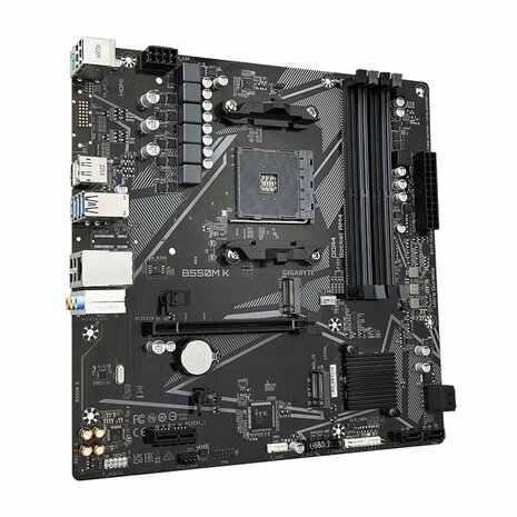 Gigabyte B550M K 1.0 | Socket AM4 | AMD B550 | 4xDDR4 | Micro-ATX | Moederbord