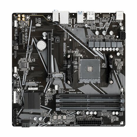 Gigabyte B550M K 1.0 | Socket AM4 | AMD B550 | 4xDDR4 | Micro-ATX | Moederbord