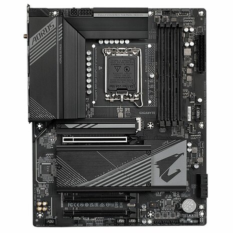 Gigabyte B760 AORUS ELITE AX (rev. 1.0) | Socket LGA 1700 | Intel B760 | 4xDDR5 | Micro-ATX | Moederbord