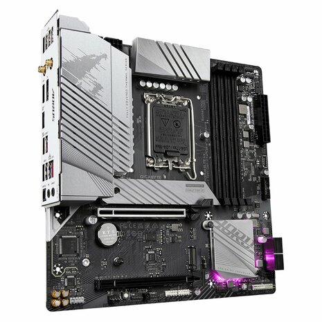Gigabyte B760M AORUS ELITE AX | Socket LGA 1700 | Intel B760 | 4xDDR5 | Micro-ATX | Moederbord