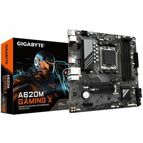Gigabyte A620M GAMING X | Socket AM5 | AMD A620 | 4xDDR5 | Micro-ATX | Moederbord