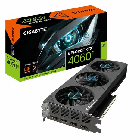 Gigabyte GeForce RTX 4060 Ti EAGLE OC | 8GB GDDR6 VRAM | Videokaart | GPU | Nvidia