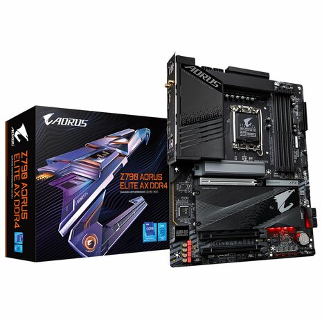 Gigabyte Z790 AORUS ELITE AX DDR4 (REV 1.0) moederbord Intel Z790 LGA 1700 ATX